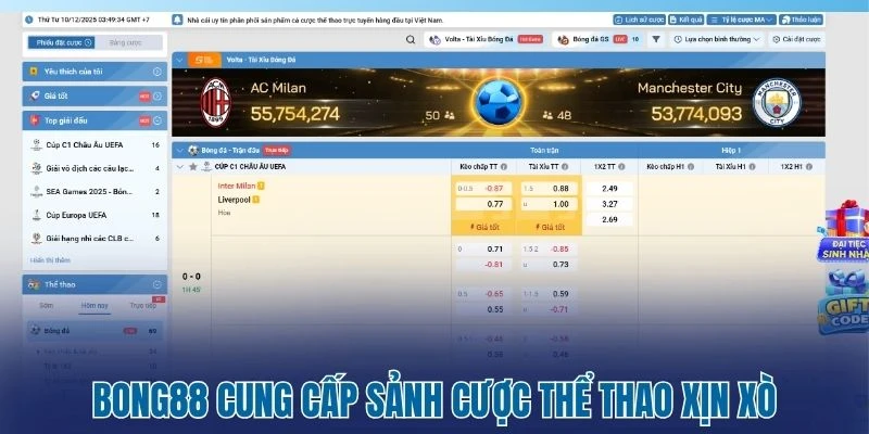 Bong88 - Tượng Đài Cá Cược Bóng Đá Trả Sau Số Một Việt Nam 3 Bong88 cung cấp sảnh cược thể thao xịn xò